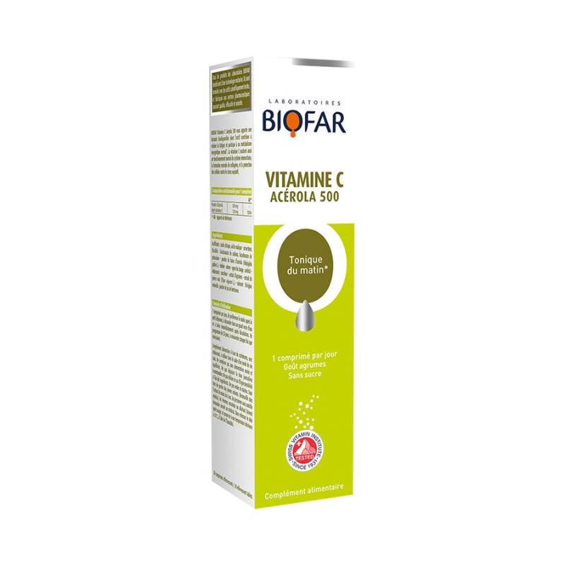 Biofar Vitamin C 500mg Acerola 20 šumećih tableta