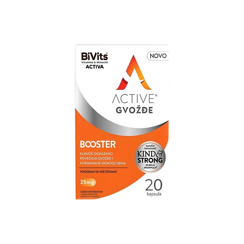 BiVits ACTIVA Active Gvožđe Booster 20 kapsula