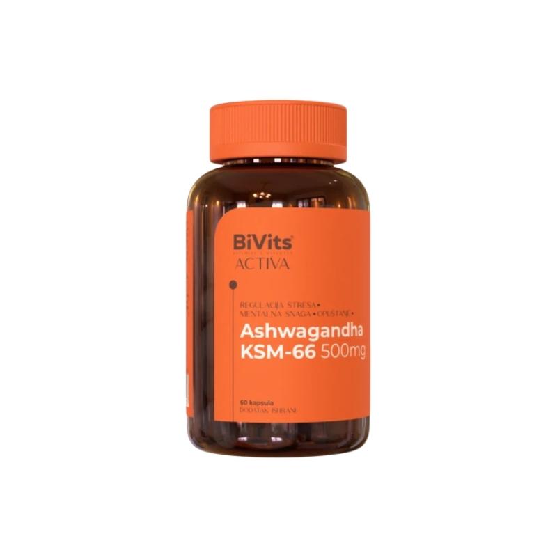 BiVits ACTIVA Ashwagandha KSM-66 500mg 60 kapsula