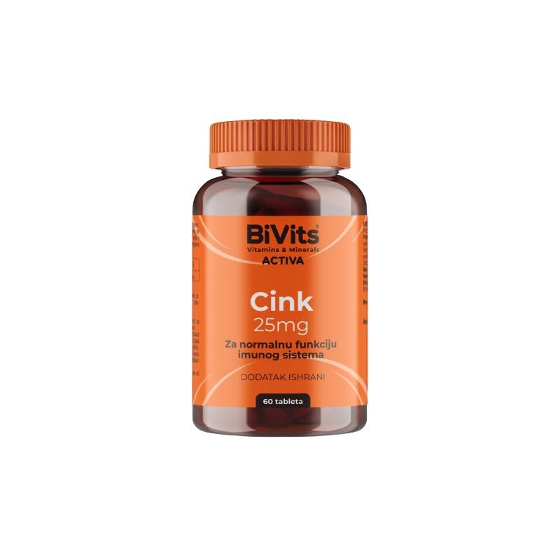 BiVits ACTIVA Cink 25mg 60 tableta