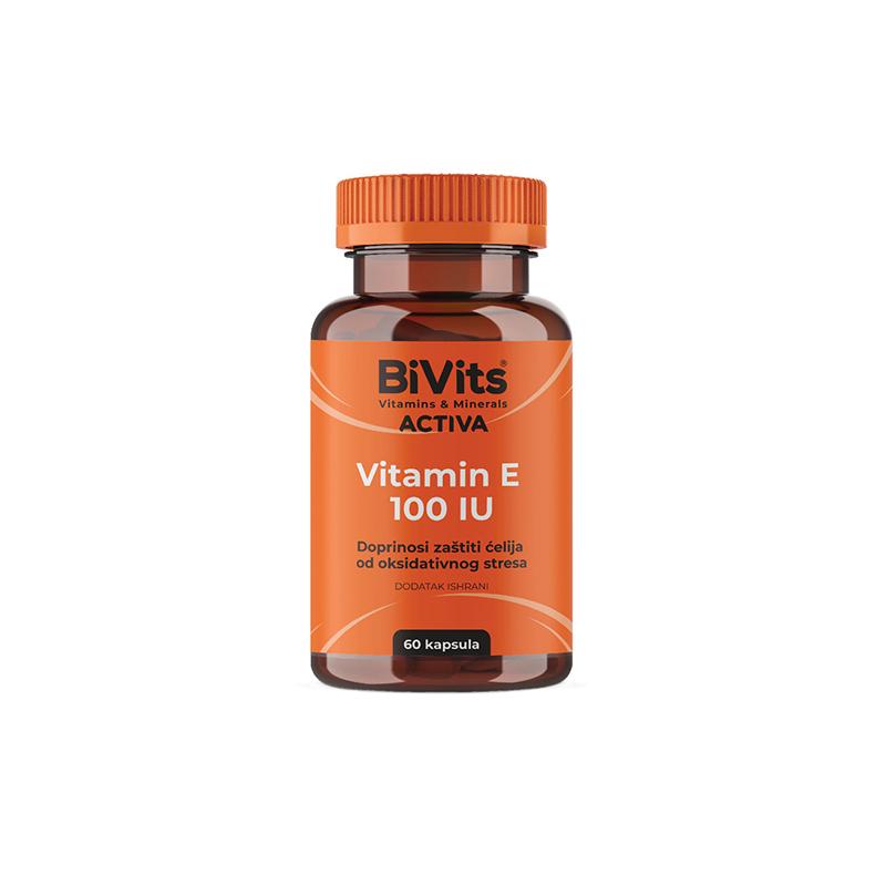 BiVits ACTIVA Vitamina E 100 IU 60 tableta