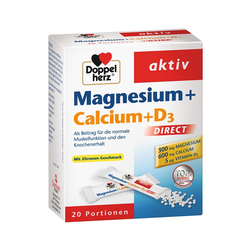 Doppelherz Aktiv Magnezijum + Kalcijum + D3 20 direkt kesica