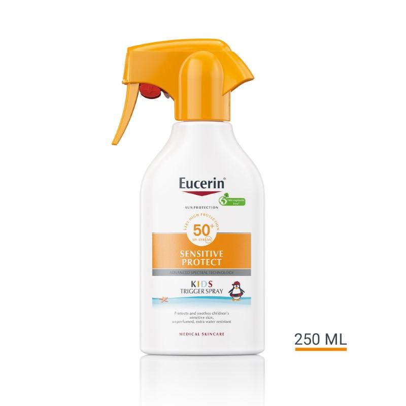 Eucerin Sprej na pumpicu za zaštitu osetljive dečje kože od sunca SPF 50+ 250ml