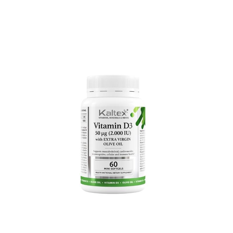 KalteX Vitamin D3 OLIVE OIL 60 mini softgels