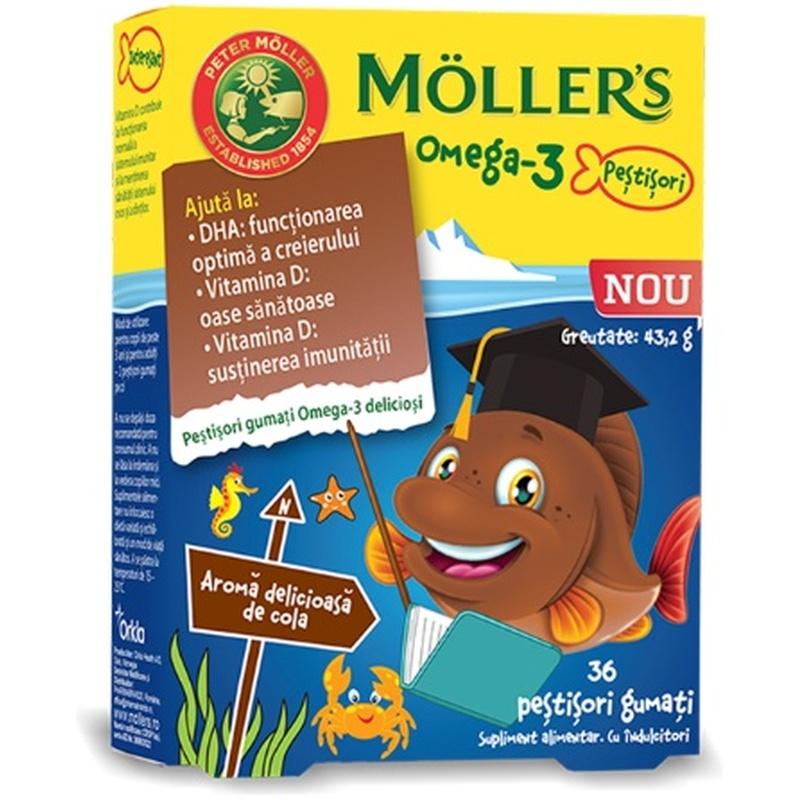 Mollers Omega-3 Jelly Fish gumene ribice ukus kole 36 komada