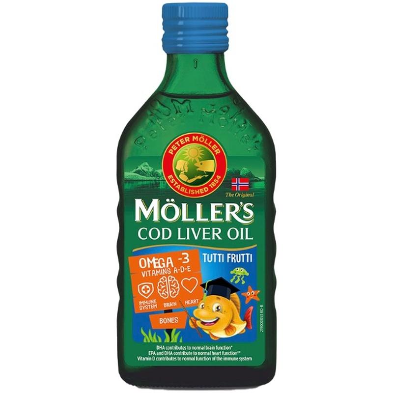 Mollers Omega-3 ulje jetre bakalara ukus tutti-frutti 250ml