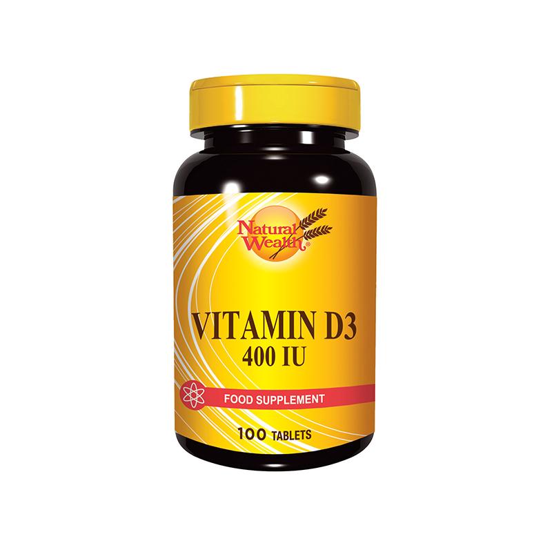 Natural Wealth Vitamin D3 400 IJ 100 tableta