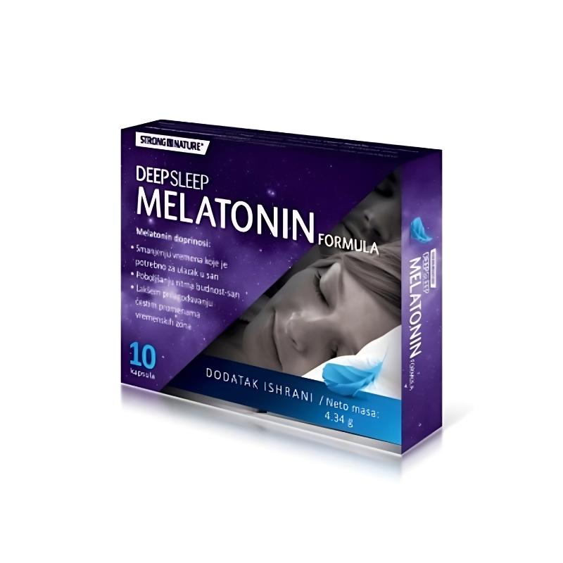 Strong Nature Deep Sleep Melatonin 1mg 10 kapsula