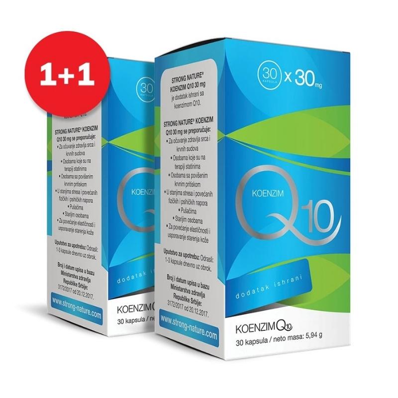Strong Nature Koenzim Q10 30mg 30 kapsula 1+1gratis