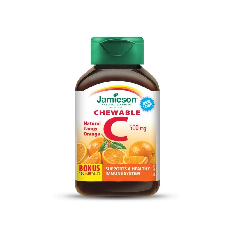 Jamieson Vitamin C Chewable 500 MG 100 tableta